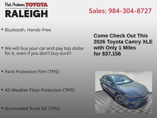 2026 Toyota Camry XLE
