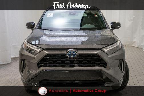 Magnetic Gray Metallic/Midnight Black Metallic 2024 Toyota RAV4 Hybrid SE