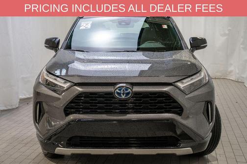 Magnetic Gray Metallic/Midnight Black Metallic 2024 Toyota RAV4 Hybrid SE