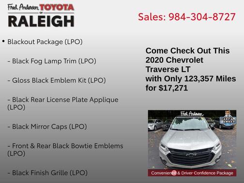 2020 Chevrolet Traverse LT Cloth