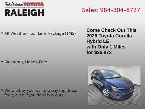 2026 Toyota Corolla LE