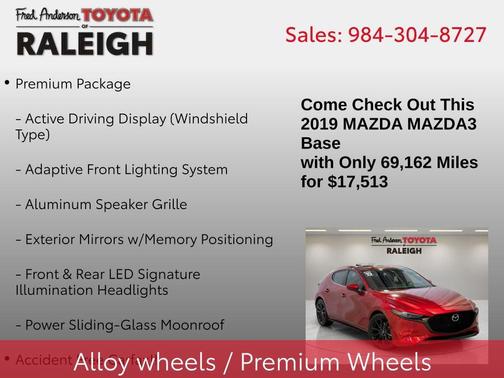 2019 Mazda Mazda3 AWD w/Premium Package