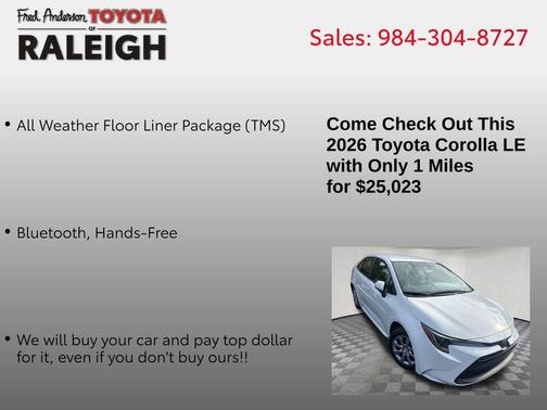 2026 Toyota Corolla LE