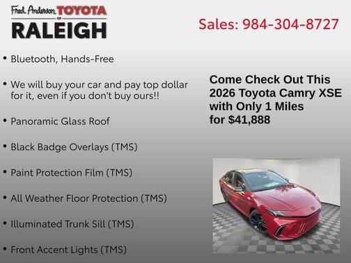 2026 Toyota Camry XSE
