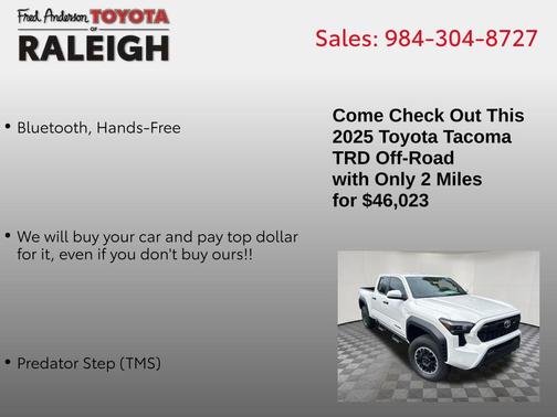 2025 Toyota Tacoma TRD Off Road