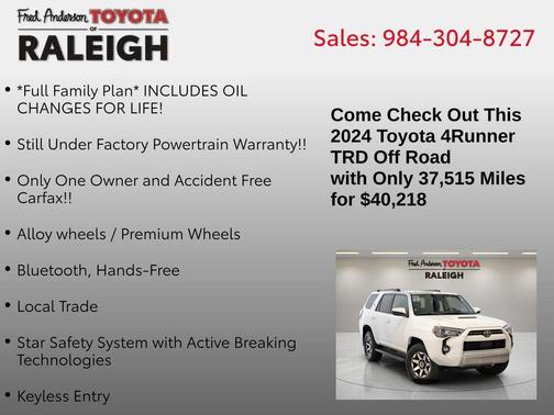 2024 Toyota 4Runner TRD Off Road