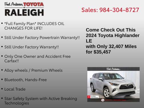 2024 Toyota Highlander LE