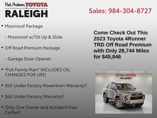 2023 Toyota 4Runner TRD Off Road Premium