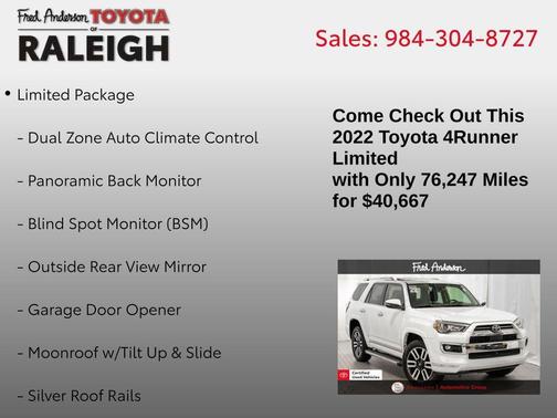 2022 Toyota 4Runner Limited