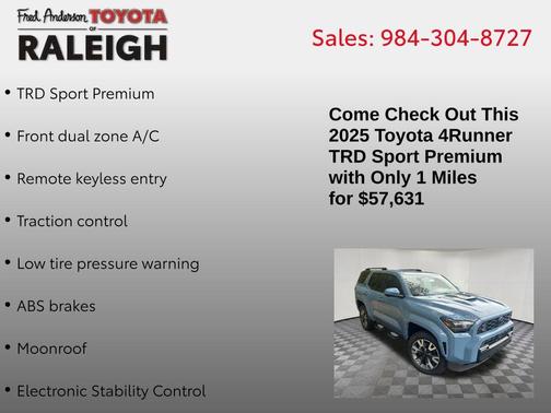 2025 Toyota 4Runner TRD Sport Premium