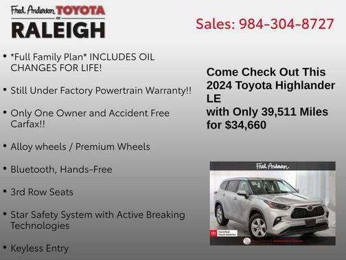 2024 Toyota Highlander LE