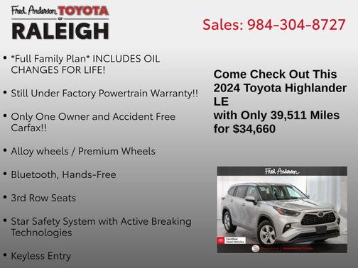 2024 Toyota Highlander LE