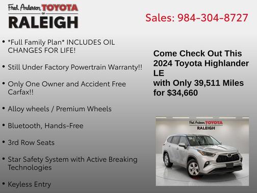 2024 Toyota Highlander LE