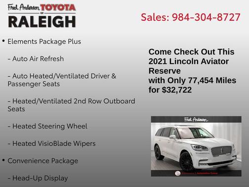 2021 Lincoln Aviator Reserve AWD