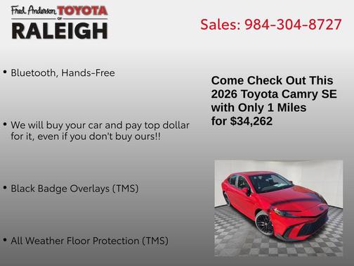 2026 Toyota Camry SE