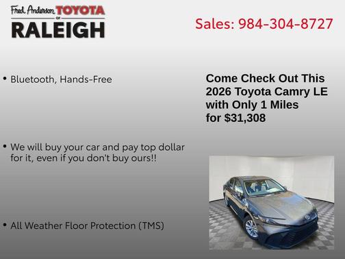 2026 Toyota Camry LE