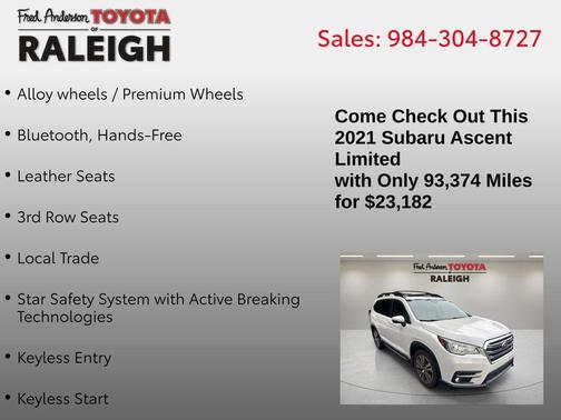 2021 Subaru Ascent Limited 7-Passenger