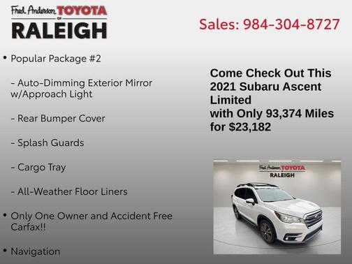 2021 Subaru Ascent Limited 7-Passenger