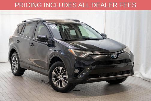 Black Sand Pearl 2018 Toyota RAV4 Hybrid XLE