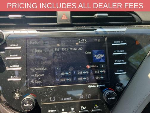Wind Chill Pearl 2020 Toyota Camry XLE