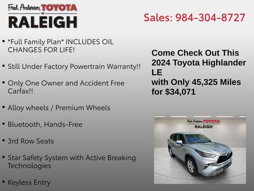 2024 Toyota Highlander LE