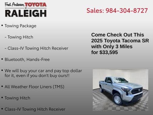 2025 Toyota Tacoma SR