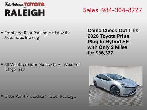 2026 Toyota Prius Plug-In Hybrid SE