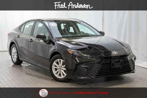 Midnight Black Metallic 2025 Toyota Camry LE