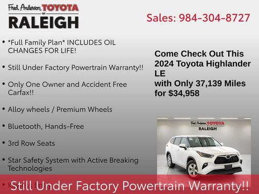 2024 Toyota Highlander LE