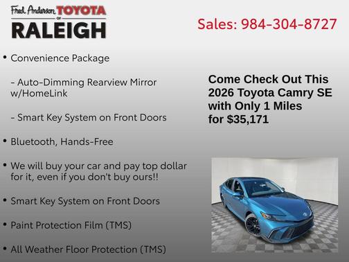 2026 Toyota Camry SE