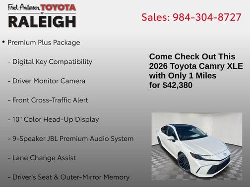 2026 Toyota Camry XLE