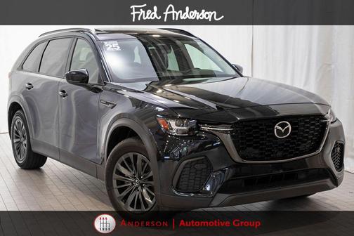 Jet Black Mica 2025 Mazda CX-70 3.3 Turbo Preferred Package