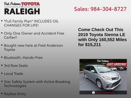 2019 Toyota Sienna LE