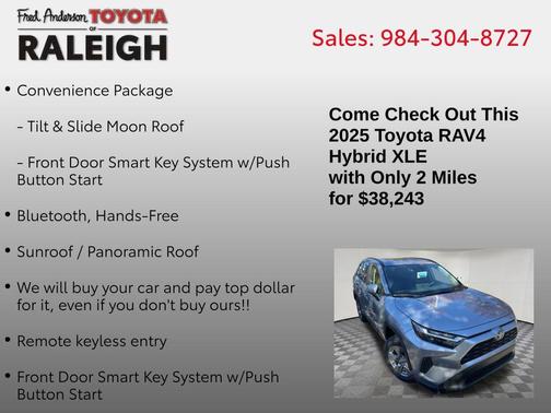 2025 Toyota RAV4 Hybrid XLE