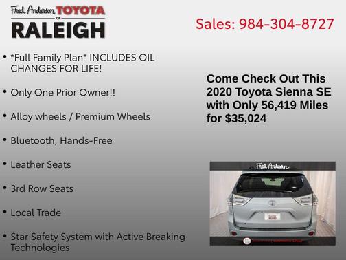 2020 Toyota Sienna SE