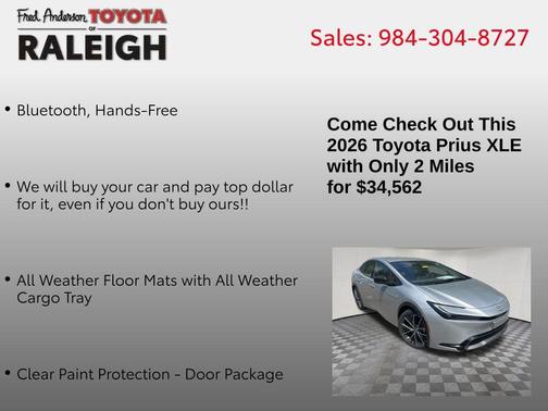 2026 Toyota Prius XLE