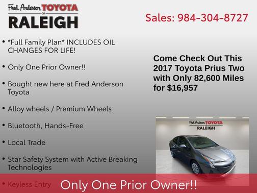 2017 Toyota Prius Two