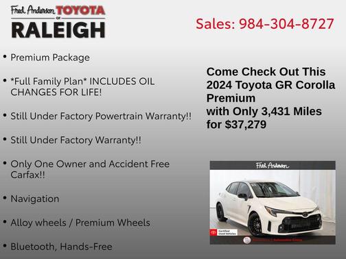 2024 Toyota GR Corolla Premium