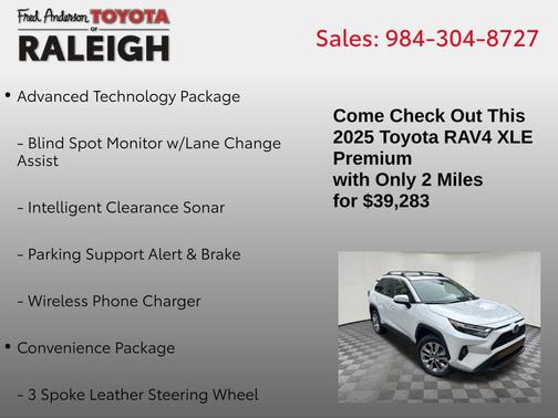 2025 Toyota RAV4 XLE Premium