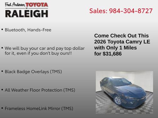 2026 Toyota Camry LE