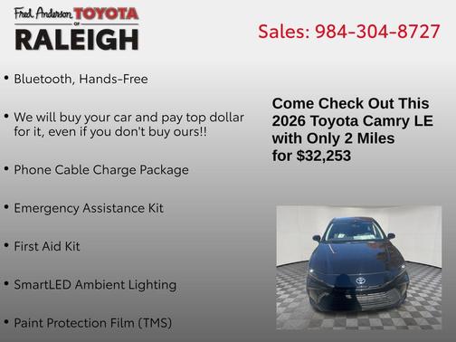 2026 Toyota Camry LE