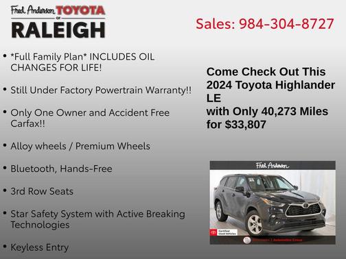 2024 Toyota Highlander LE
