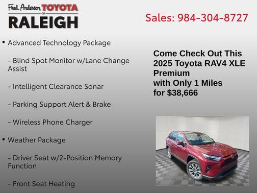 2025 Toyota RAV4 XLE Premium