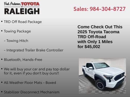 2025 Toyota Tacoma TRD Off Road
