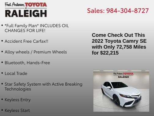 2022 Toyota Camry SE