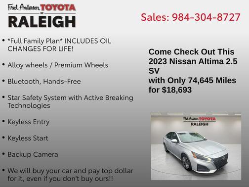 2023 Nissan Altima 2.5 SV