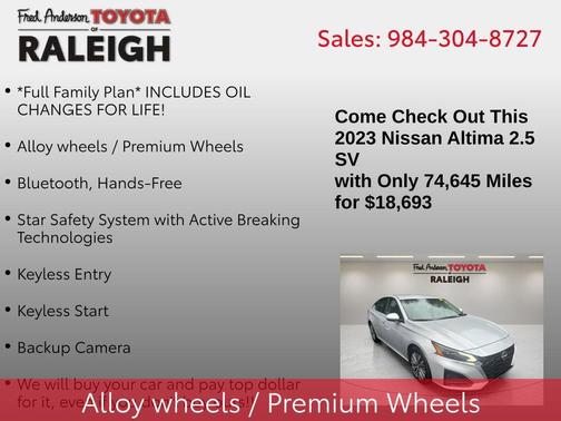2023 Nissan Altima 2.5 SV