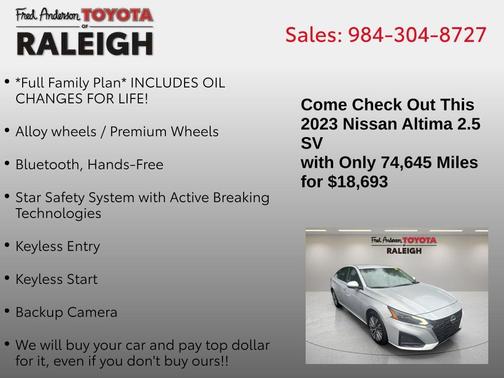 2023 Nissan Altima 2.5 SV