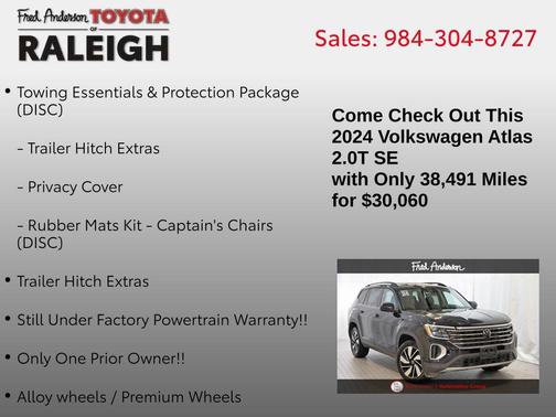 2024 Volkswagen Atlas 2.0T SE w/Technology 4MOTION