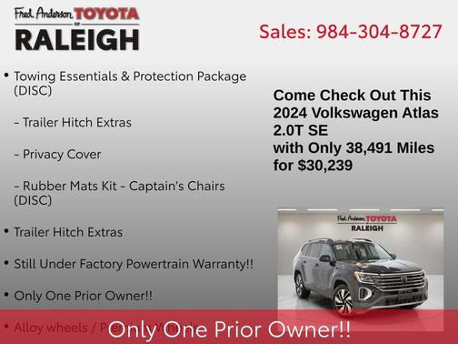 2024 Volkswagen Atlas 2.0T SE w/Technology 4MOTION